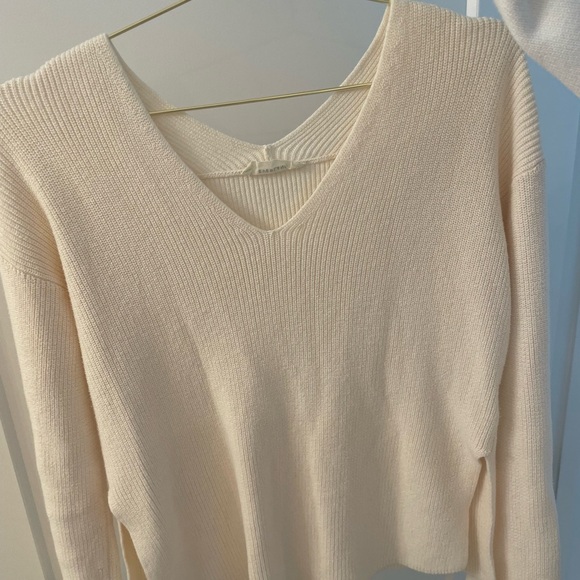 Everlane Off-White Ribbed Knit Top - Picture 6 of 9